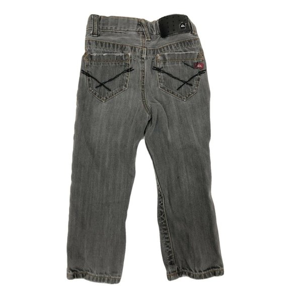 Quicksilver Girls Toddler Jeans Pants 4T Black Charcoal Stonewash Skinny Leg - Picture 2 of 12